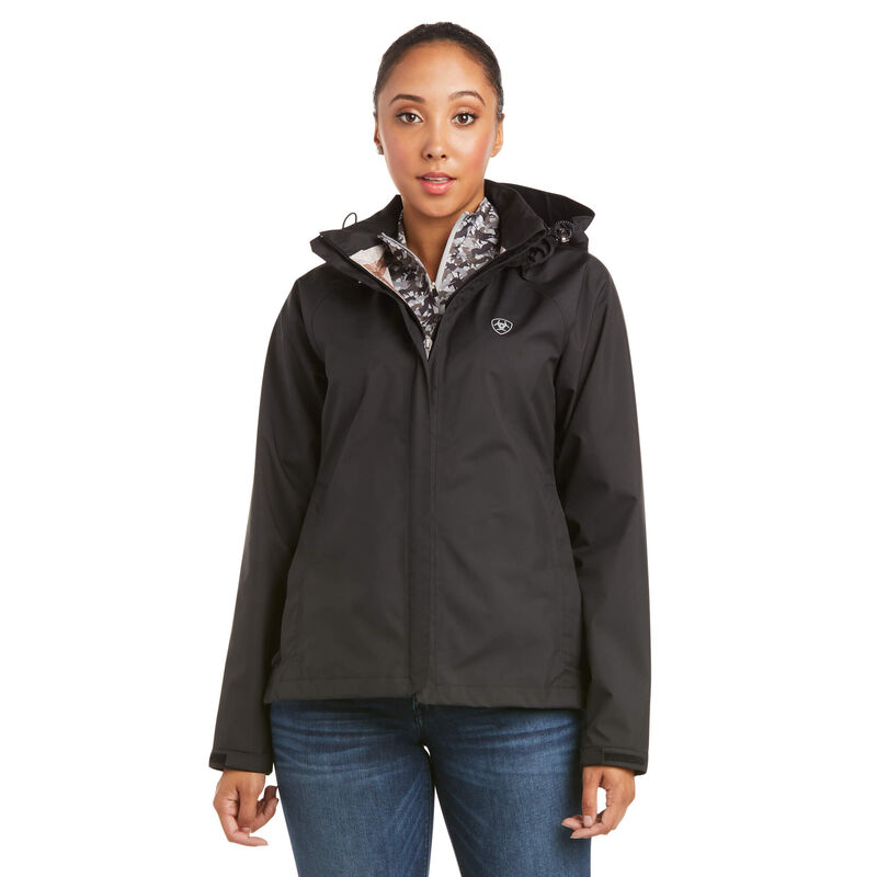 Chaqueta Ariat Packable Waterproof Negras Mujer - Chile 410-FEYAVL